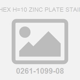 Nut M12-1.5 Hex H=10 Zinc Plate Stainless Steel